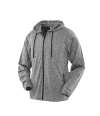 SR277F S277F Spiro Ladies Hooded T-Shirt Jacket Marl Grey colour image